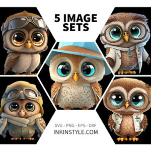 Young Wise Owls - 5pk (Set 1)